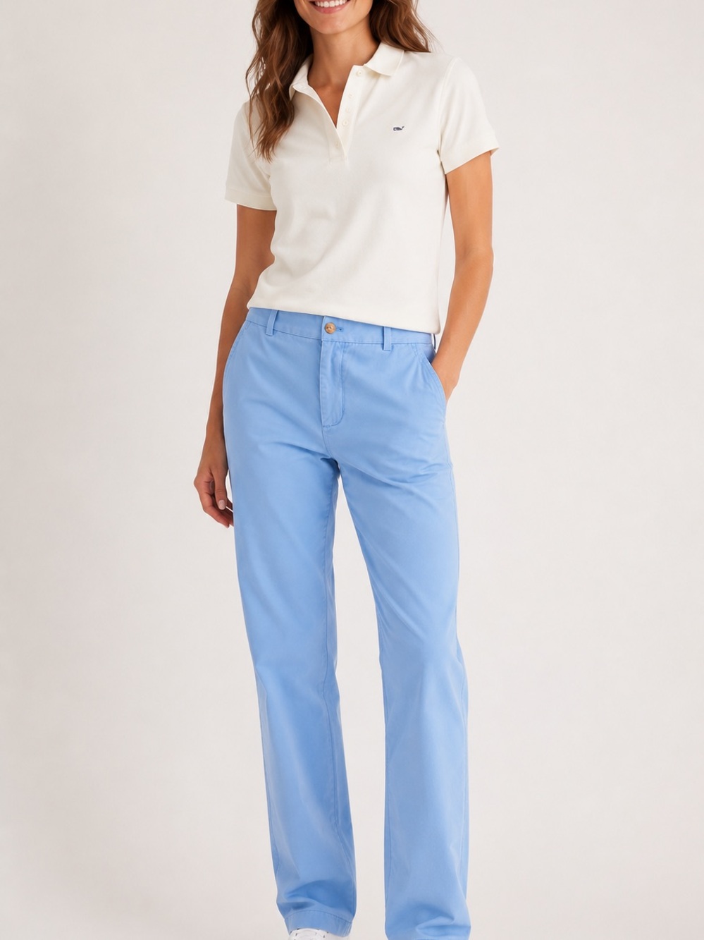 Vineyard Vines Women's Pastel Blue Straight-Leg‎ Jeans